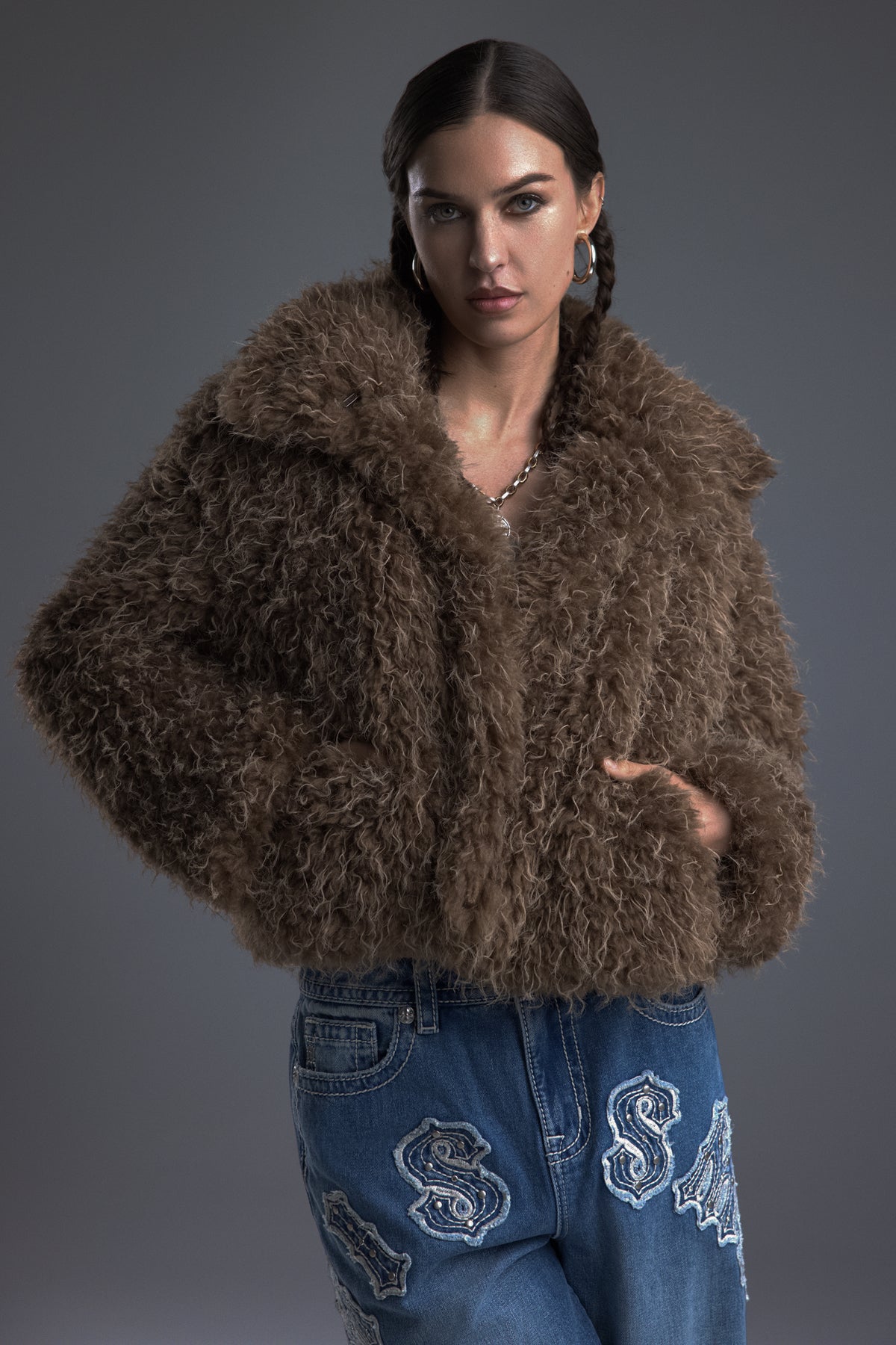 Lorelai Shaggy Fur Jacket