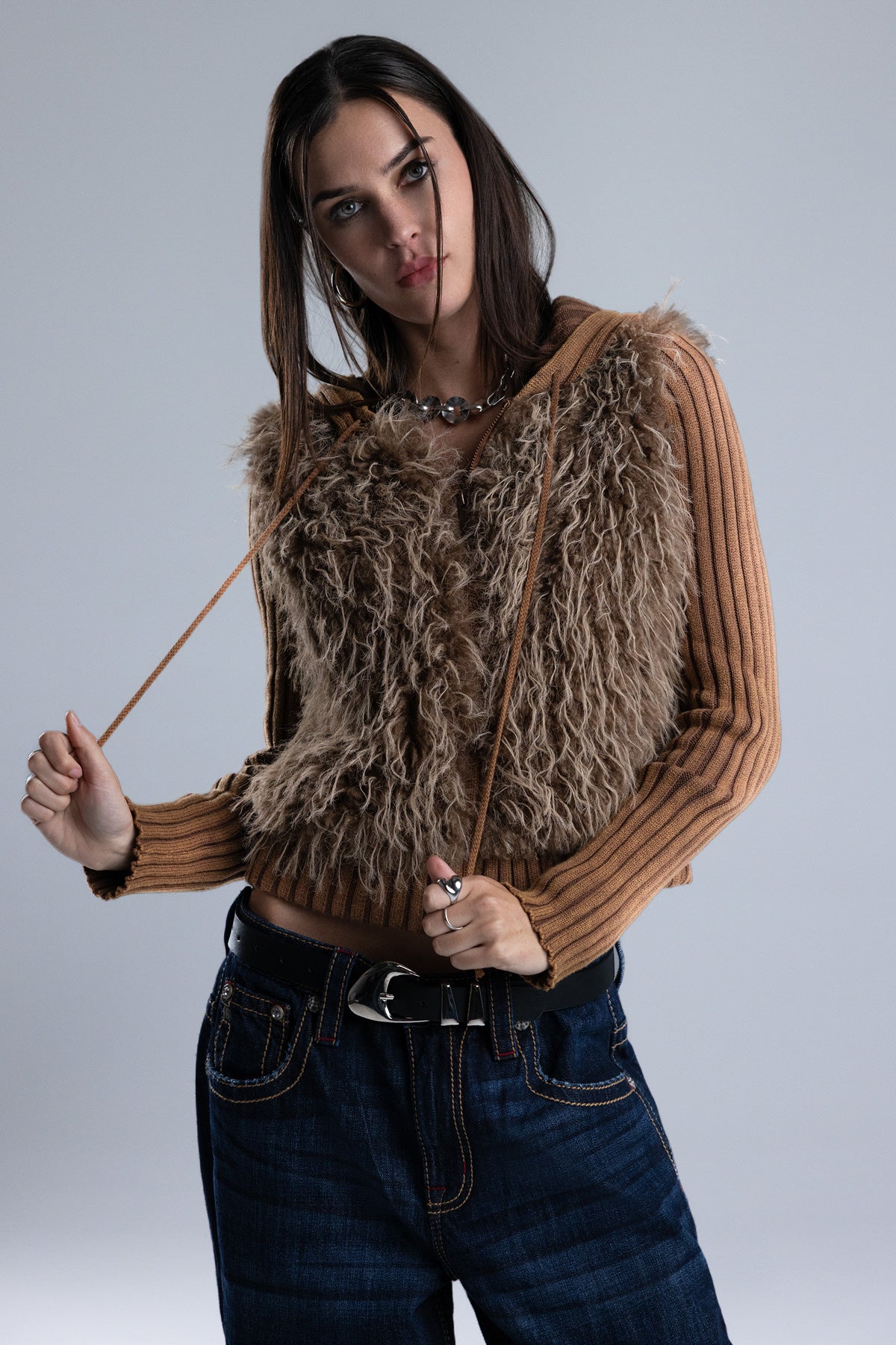 Katz Shaggy Faux Fur Jacket