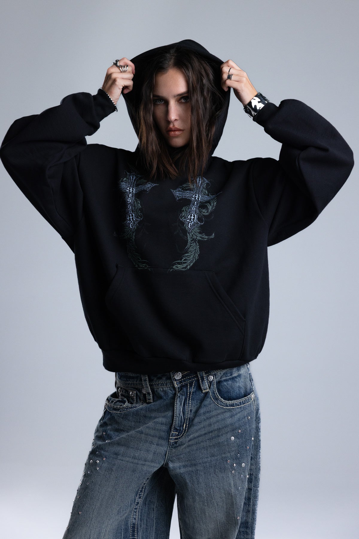 Aria Cross Hoodie