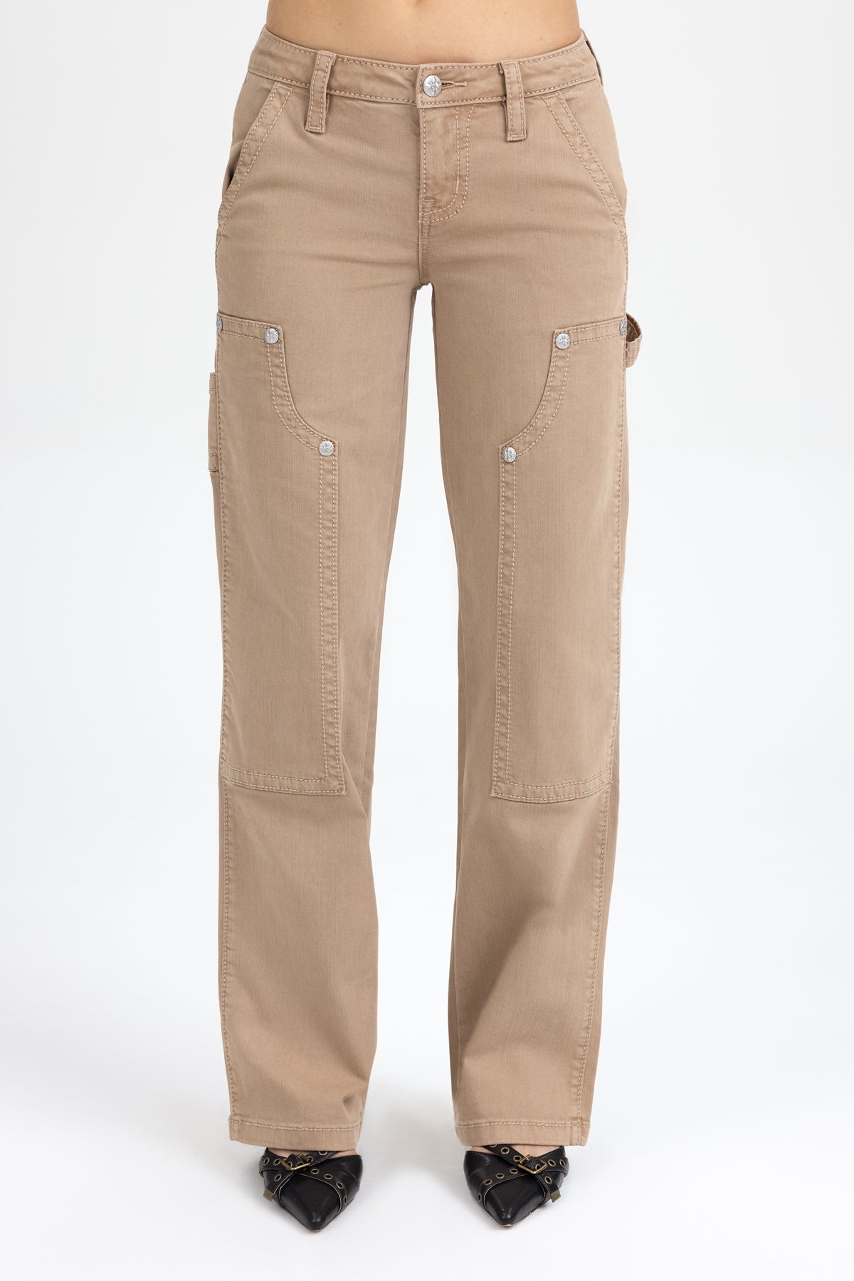 Cairo Low Rise Slim Wide Jeans
