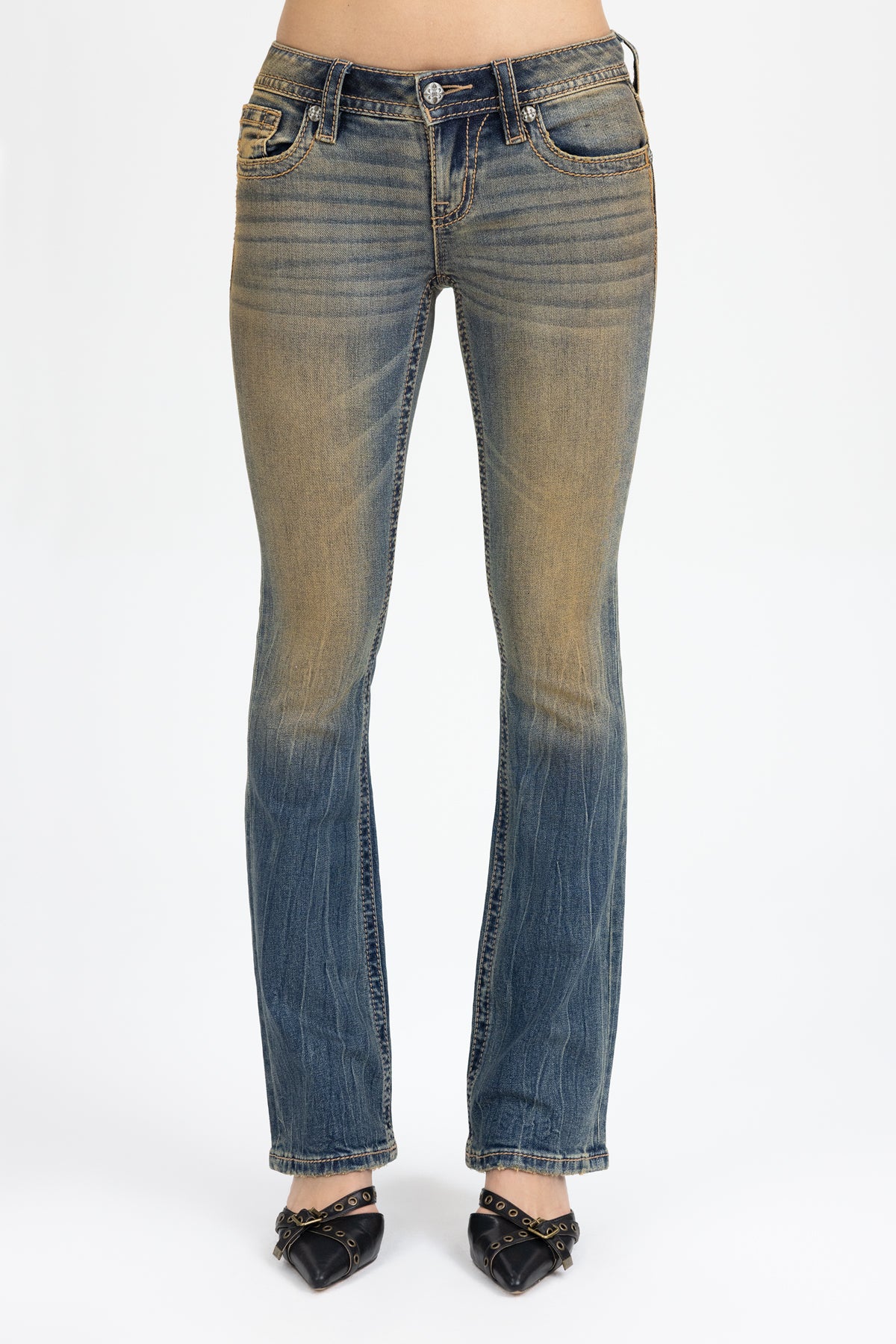 Nessa Low Rise Bootcut Jeans