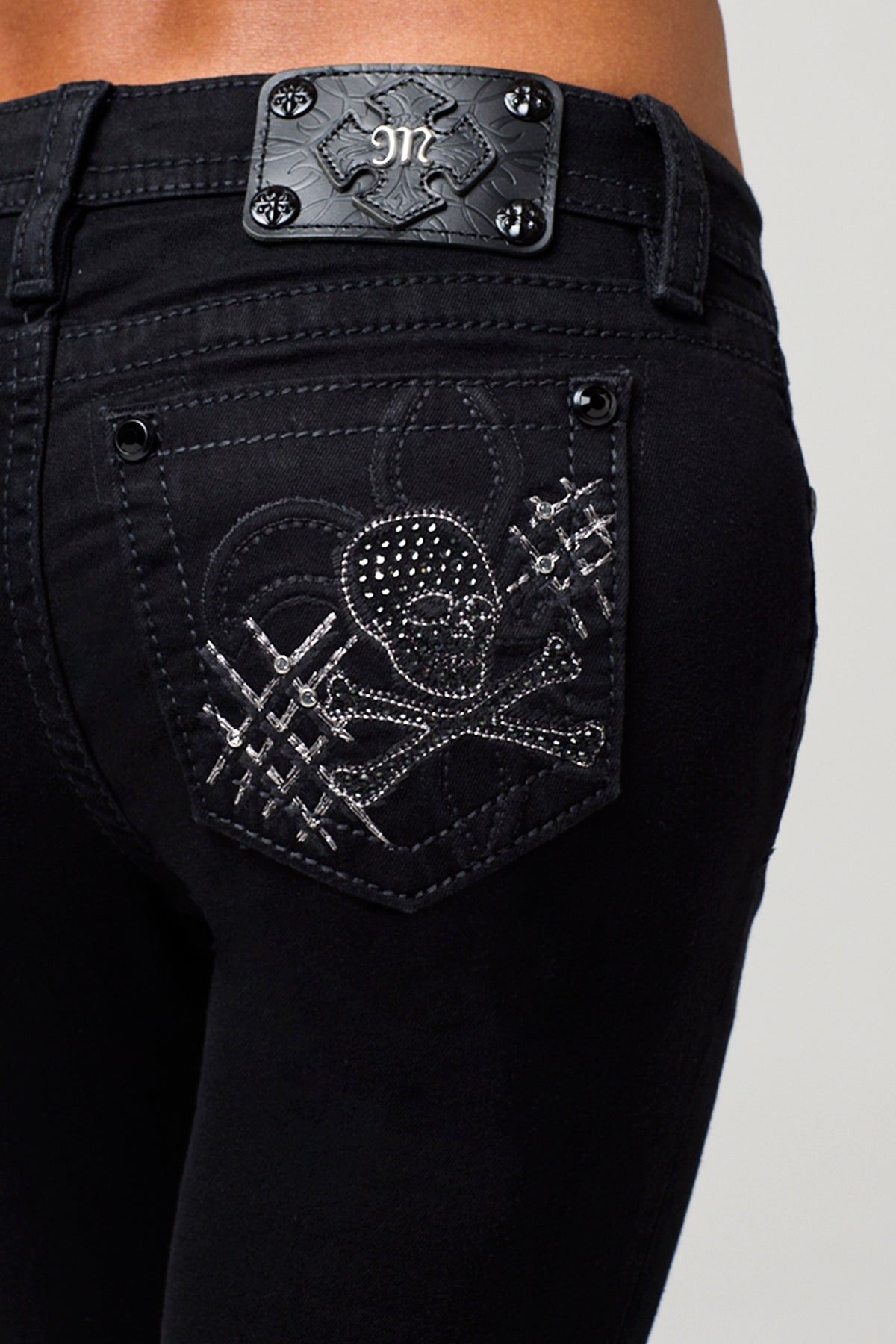 Jax Fleur Low Rise Bootcut Jeans