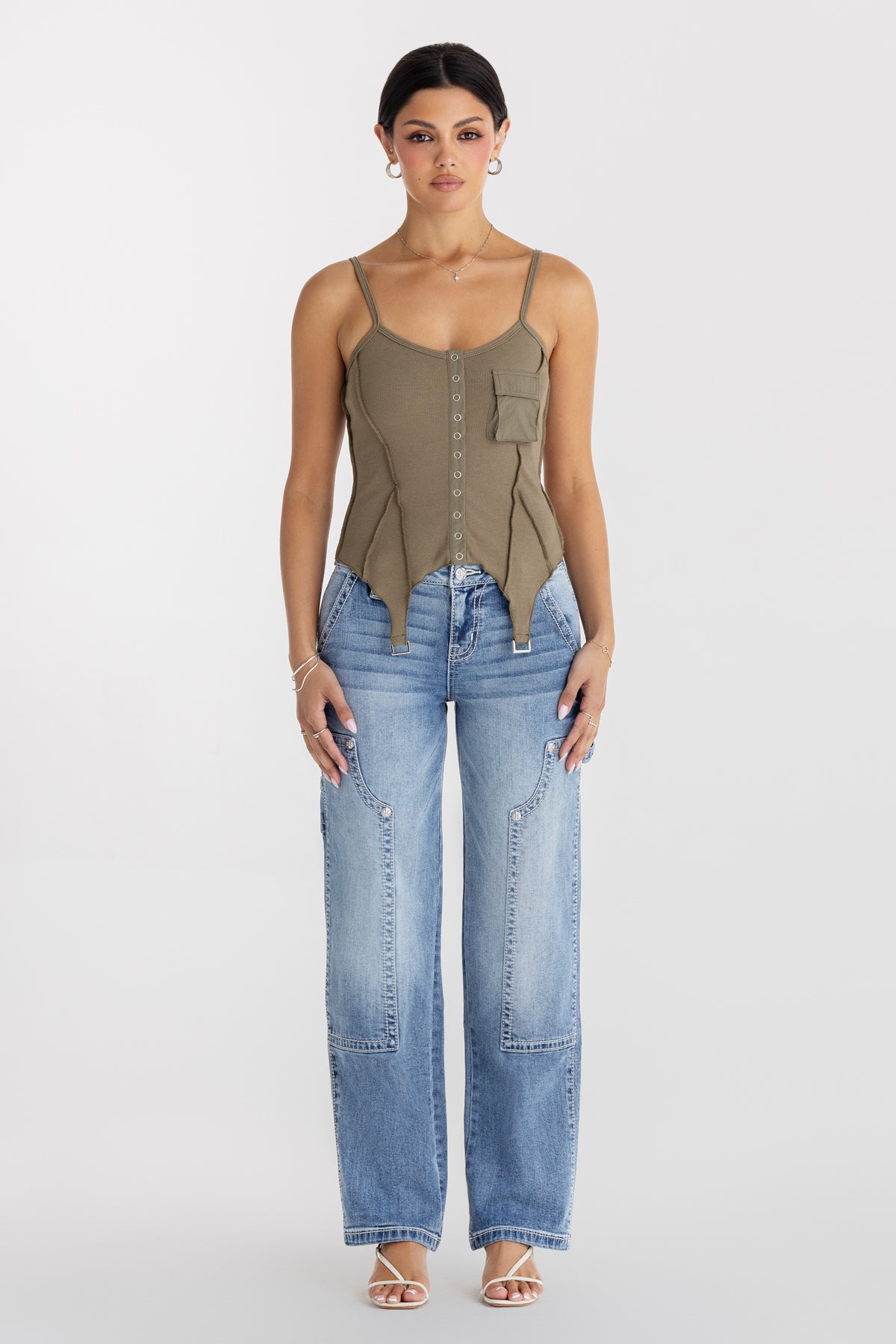 Heather Slim Wide Cargo