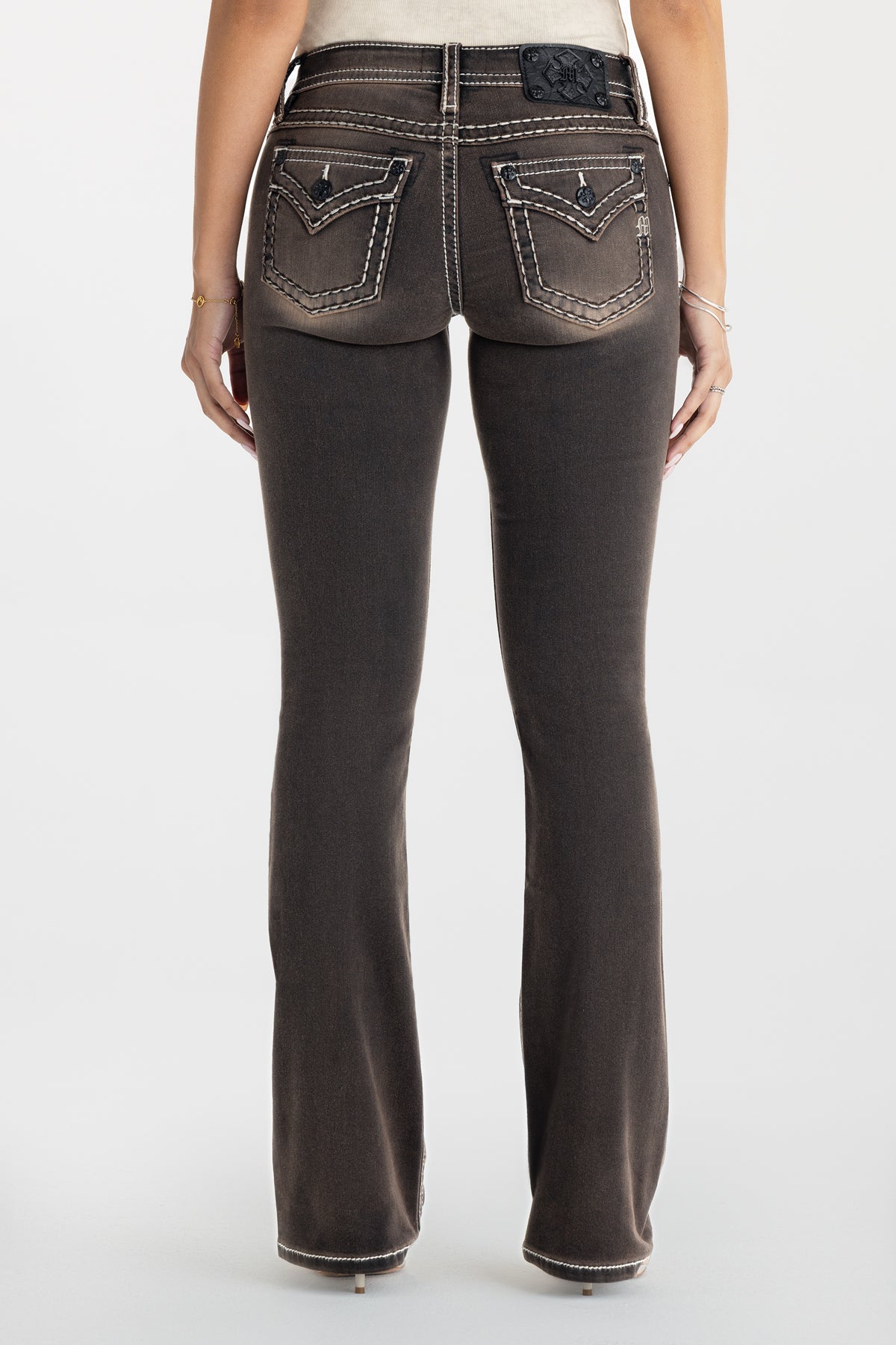 Sevryn Stitched Bootcut Jeans