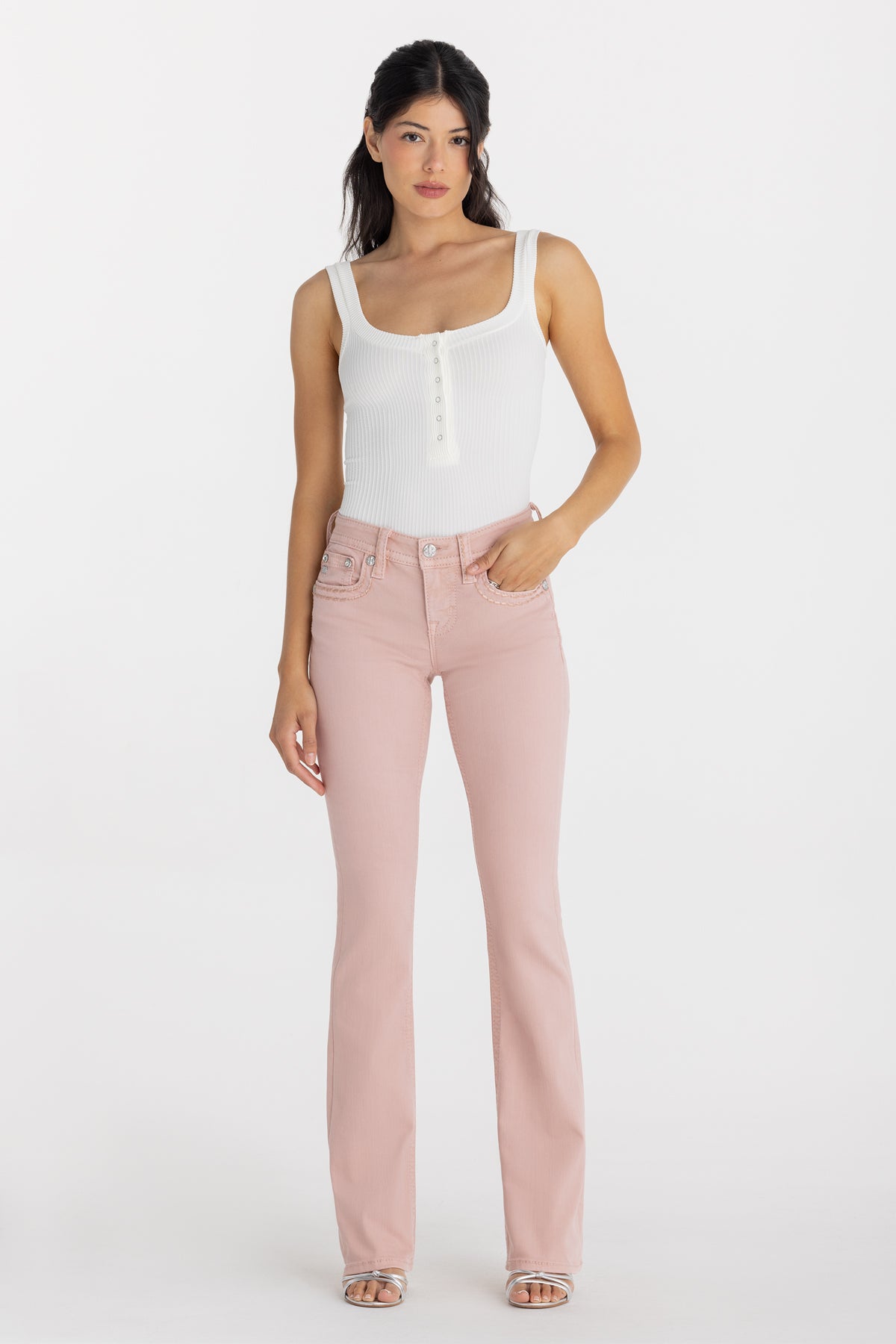 Bella Vie Stitched Bootcut Jeans