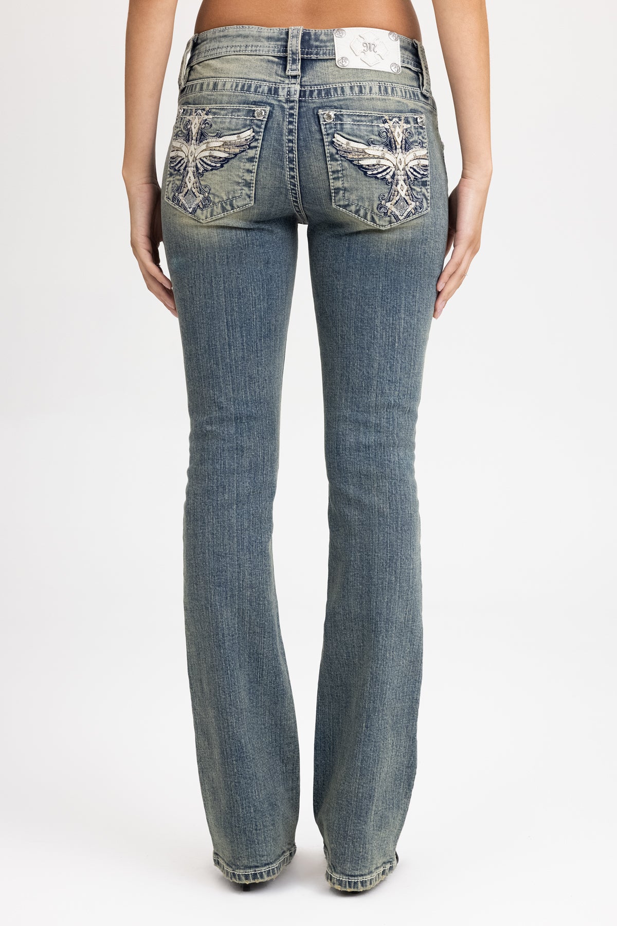 Lumina Cross Bootcut Jeans