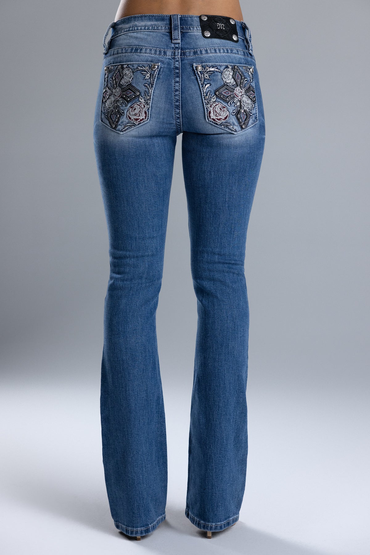 Ahmeira Cross Bootcut Jeans