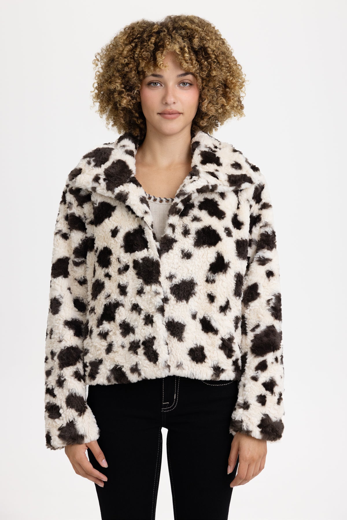 Soprano Cow Print Jacket